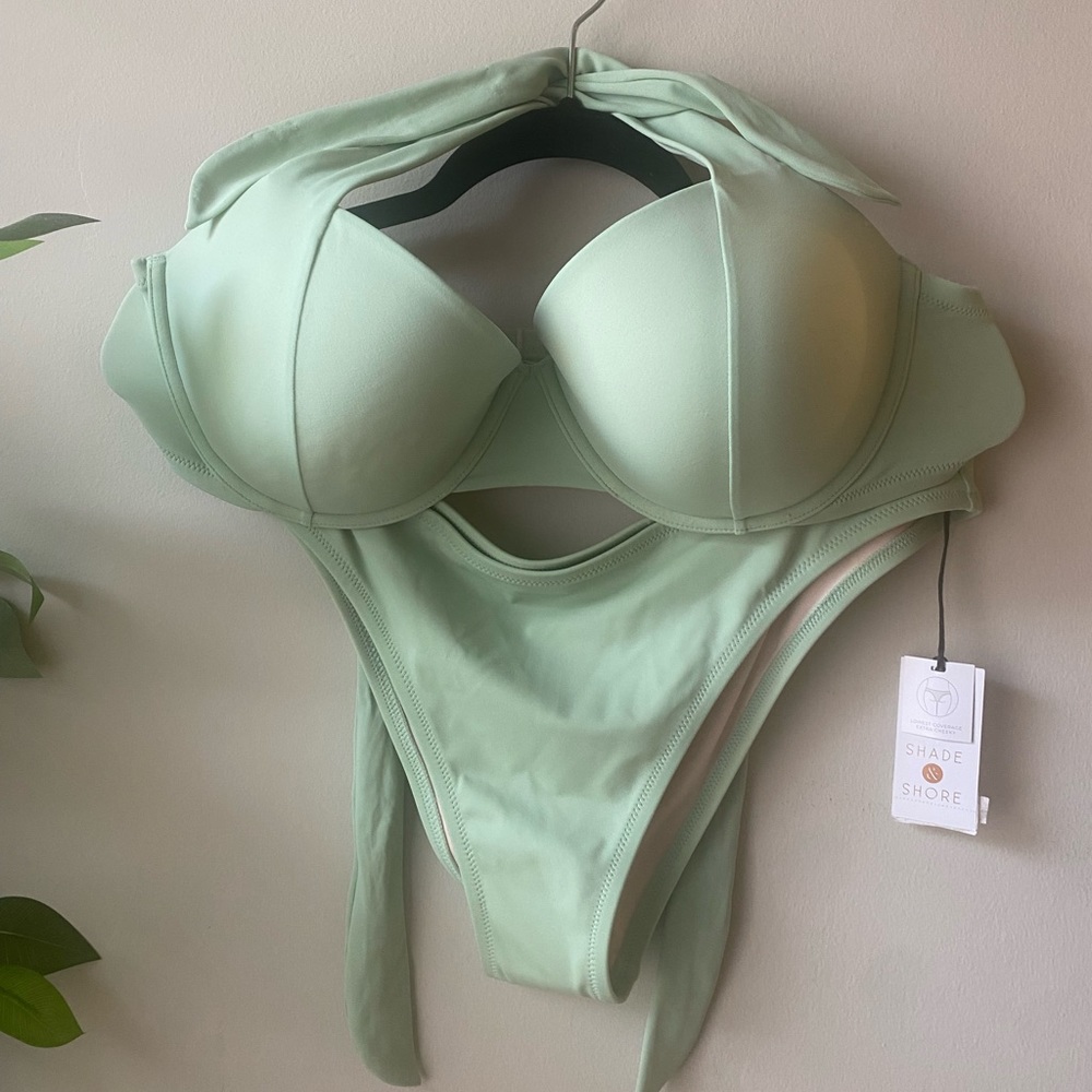 Shade and shore mint swim suit